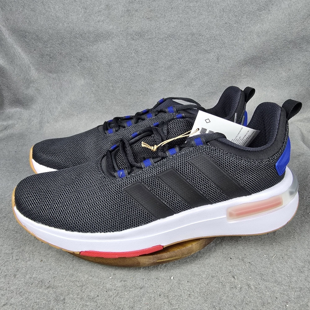 Adidas Racer TR23 Shoes Men's Size 10.5 Running, Carbon Black Royal Blue IG7328